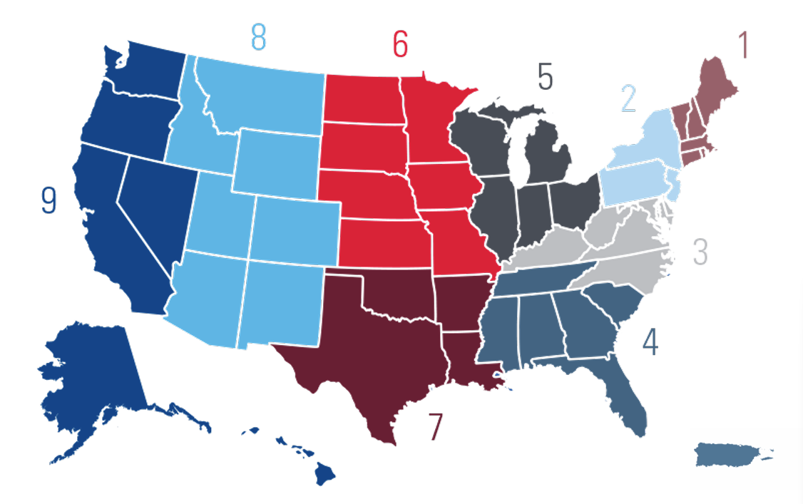 AONL Regions