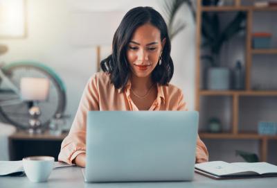 Woman on computer